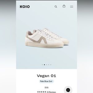 KOIO - Sustainable line Pale Blue Dot- Vegan 01  Sneakers